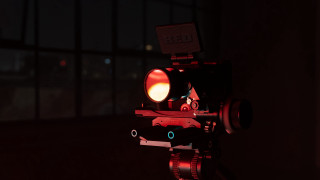 Red light dark room window - the dark free wallpaper