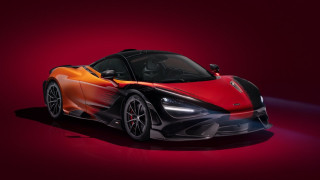 Red orange sports car spotlight - a spotlight behind free wallpaper