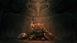 Cat trash cave light fantasy - dark soul free wallpaper