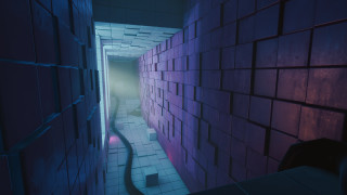 Purple light honeycomb tile wall - a purple light free wallpaper