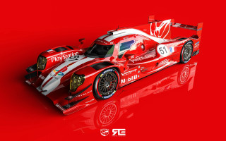 Red racecar white stripe cedric - a white stripe free wallpaper