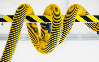 Yellow black stripe hanging modular - modular free wallpaper