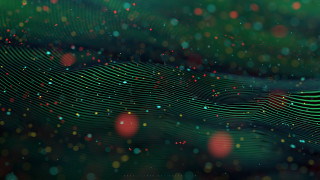 Christmas city bokeh particles 3d - circle free wallpaper