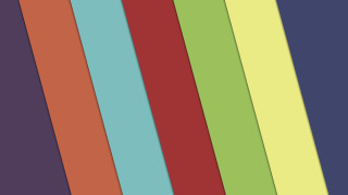 Colorful stripes bauhaus pastel girls - orange free wallpaper