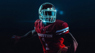 Football player red neon glowing - a football player free wallpaper