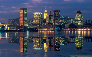 City skyline tall buildings nighttime 15 - tall building free wallpaper