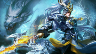 Armor demon sword woman fantasy - a woman in armor holding free wallpaper