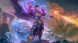 Blue man sword dragon magic - a sword and a sword free wallpaper
