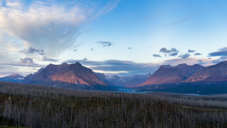 Mountain lake trees sky ocean - a few mountain free wallpaper
