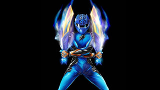 Man blue suit wings glowing - adam rex free wallpaper