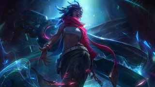 Woman red scarf cave monster - a dark cave free wallpaper