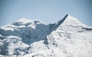 Mountain snow peak blue sky 4 - clear free wallpaper