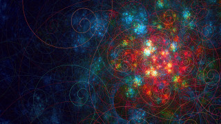 Colorful fractal pattern swirl bubble - a computer free wallpaper
