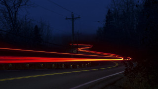 Long exposure night road red - long exposure free wallpaper