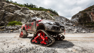 Rocky mountain truck snowplow forest - a truck free wallpaper