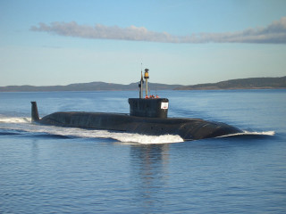 Submarine shoreline mountains clouds digital - a submarine free wallpaper