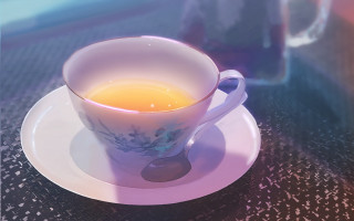Tea saucer table blurry background - a saucer free wallpaper