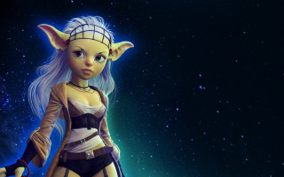 Cartoon astronaut deer antlers fantasy - a sci free wallpaper