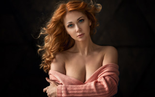 Elina karimova red hair pink - a pink shirt free wallpaper
