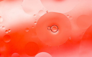 Water droplet bubbles red circle - an airbrush painting free wallpaper for desktop