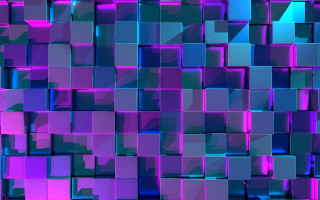 Colorful abstract geometric squares rectangles - c4d free wallpaper