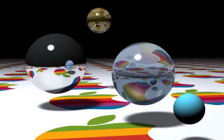 Floating balls paint circles colorful - a group of balls free wallpaper
