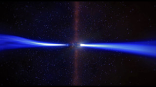 Blue light beam ufo stars - f 8 aperture free wallpaper