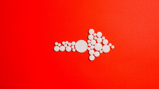 Red pills white pill holder - vector curve free wallpaper