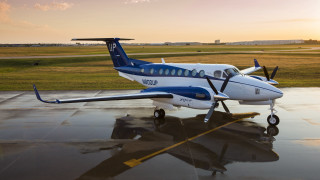 Small plane sunset tarmac photorealism - the sun setting behind free wallpaper