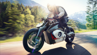 Man motorcycle forest mountains outdoors - tree and mountains free wallpaper