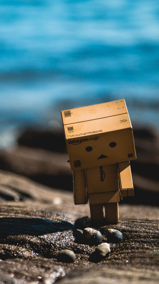 Cardboard toy beach ocean box - the ocean free wallpaper