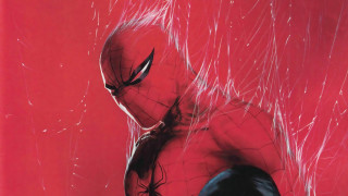 Spiderman red background white lines - a spider man free wallpaper