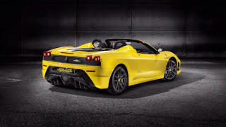 Yellow sports car parking lot 4 - a parking lot free wallpaper