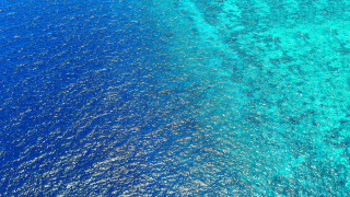 Ocean boat raytraced gursky solo - a boat in the distance free wallpaper