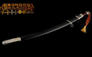Knife tassel cobra flemish baroque - end free wallpaper