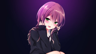 Pink hair girl chizuko yoshida - her chin free wallpaper