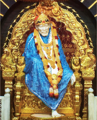 Statue man blue robe gold - a statue free wallpaper