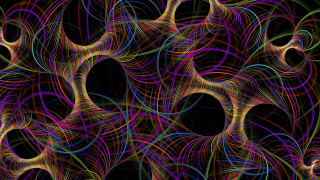Mandelbrot fractal generative art raytraced - line free wallpaper
