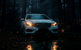 White mercedes photorealism city lights - a white mercedes benz benz benz benz benz benz benz benz benz benz benz benz benz benz benz benz benz benz benz benz benz benz free wallpaper