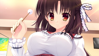 Girl white shirt holding stick - a white shirt holding free wallpaper