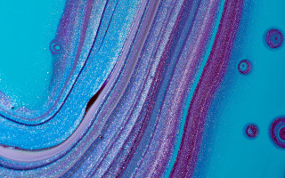 Blue purple liquid bubbles aurora - david brewster free wallpaper