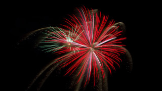 Fireworks night sky city lights 3 - free new year wallpaper