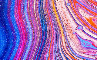 Colorful bubbles water drops aurora - kinetic free wallpaper