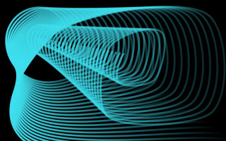 Blue abstract wavy lines black - wavy free wallpaper