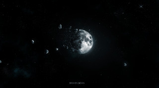 Planets moon stars space 80s - bertram brooker free wallpaper