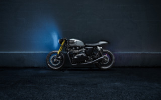 Motorcycle dark room blue light - bertram brooker free wallpaper