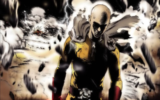 Man yellow black outfit smoke - a lightning free wallpaper
