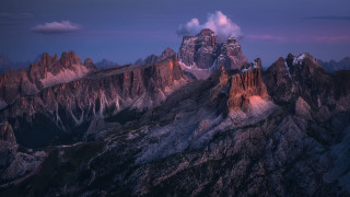 Mountain range clouds romanesque matte - romanesque free wallpaper
