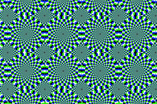 Blue black pattern white background - optical free wallpaper