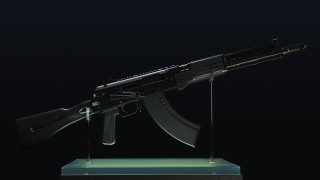 Toy gun stand black background - low free wallpaper